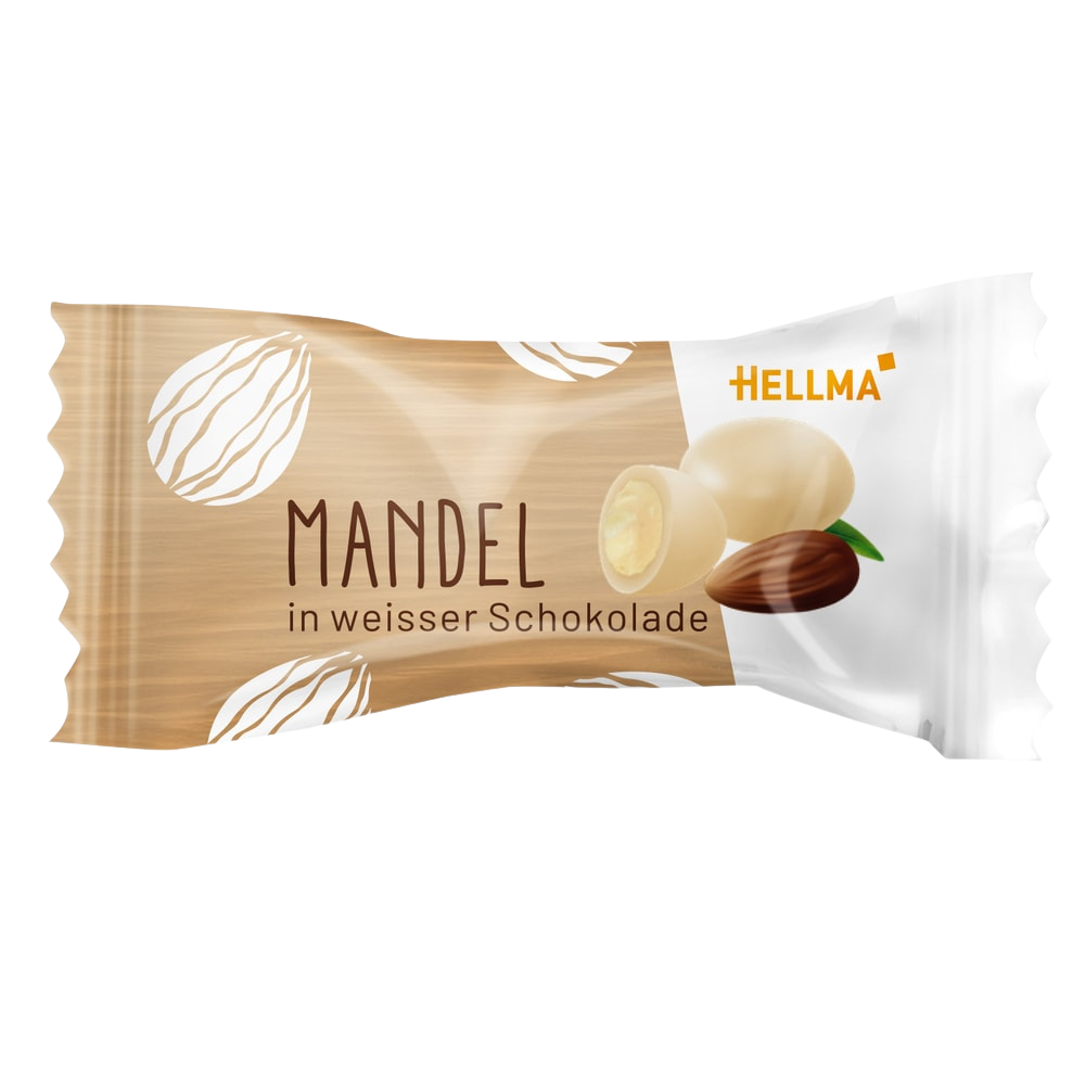 HELLMA Mandel in weißer Schokolade 360 St. 860g