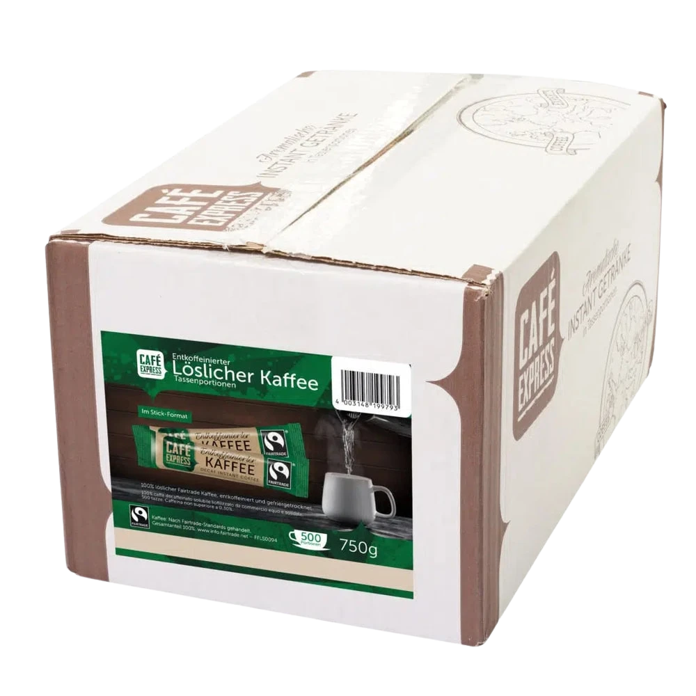 Café Express Entkoffeiniert Kaffeesticks 500x1,5g 750g