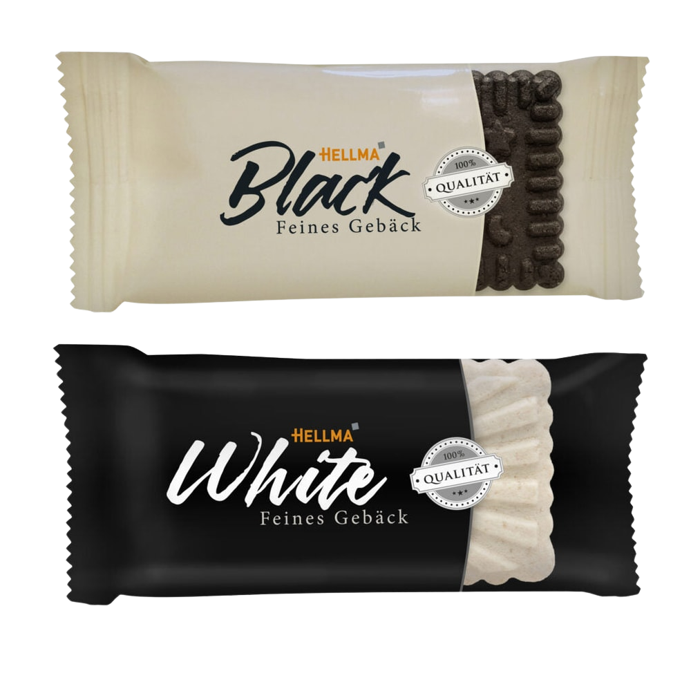 HELLMA Feines Gebäck Black & White 200 St. 1,12kg