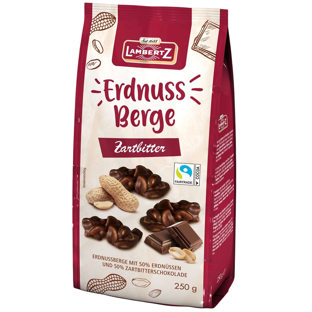 Lambertz Erdnussberge Zartbitter 250g