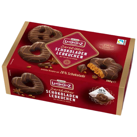 Lambertz Schokoladen Lebkuchen Zartbitter 500g