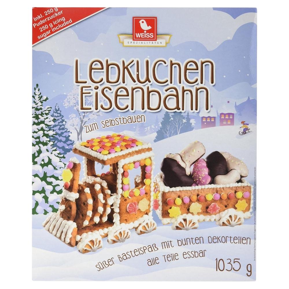 Weiss Lebkuchen Eisenbahn 1,035kg