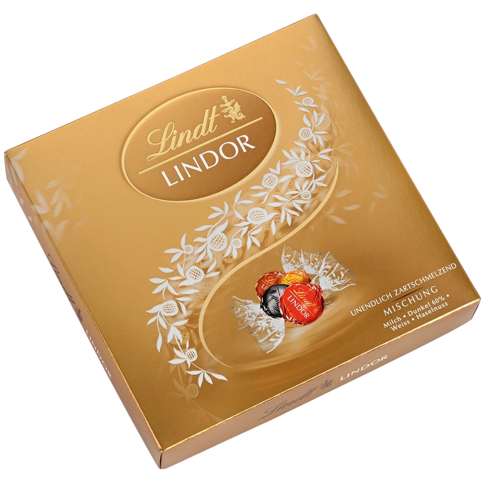 Lindt Lindor Kugeln Mischung Pralinen Schokolade Inhalt: 14 Stück, 187g