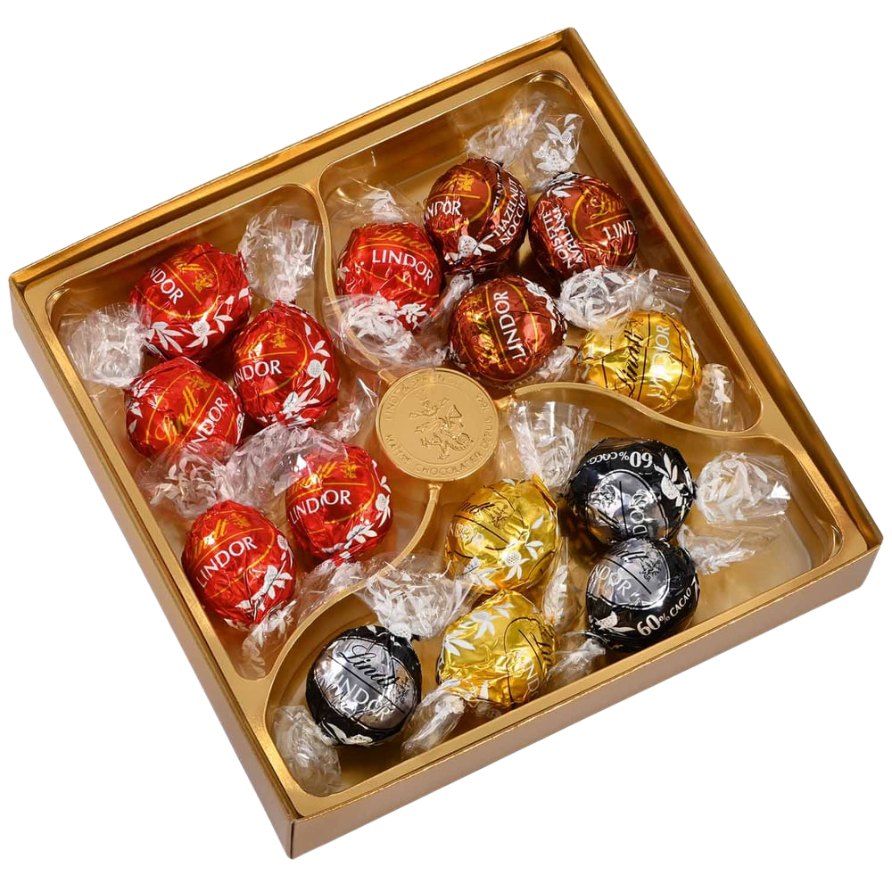 Lindt Lindor Kugeln Mischung Pralinen Schokolade Inhalt: 14 Stück, 187g