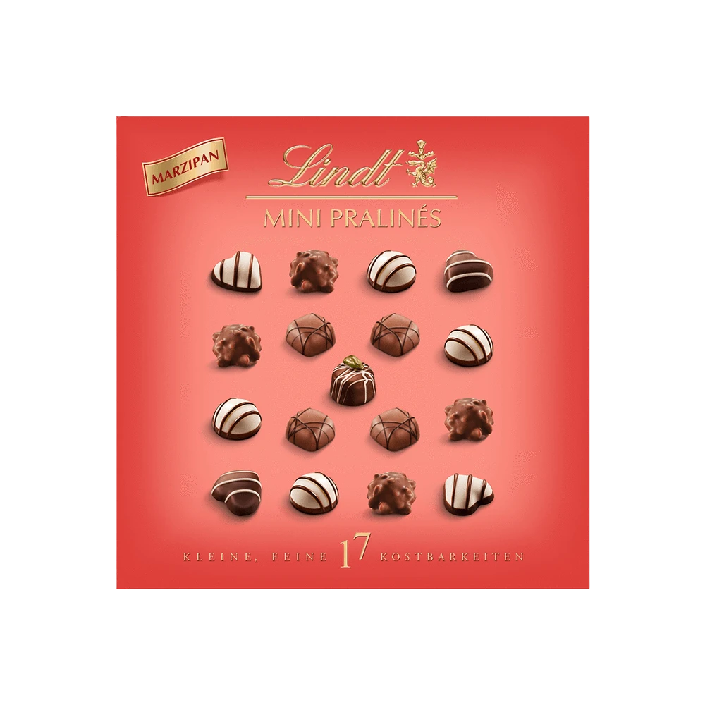 Lindt Mini Pralinés Marzipan 90g Pralinen Geschenkbox