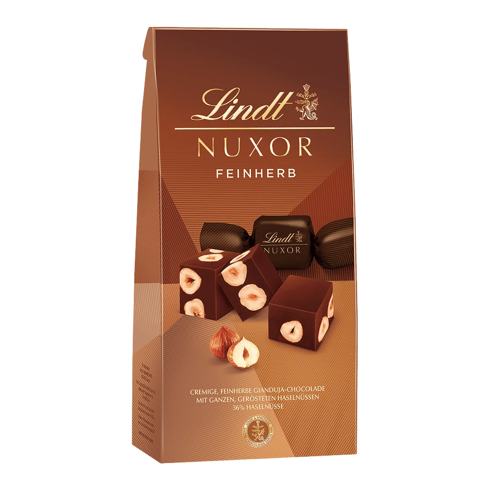 Lindt Nuxor Gianduja Feinherb Schokolade mit Haselnüssen 103g