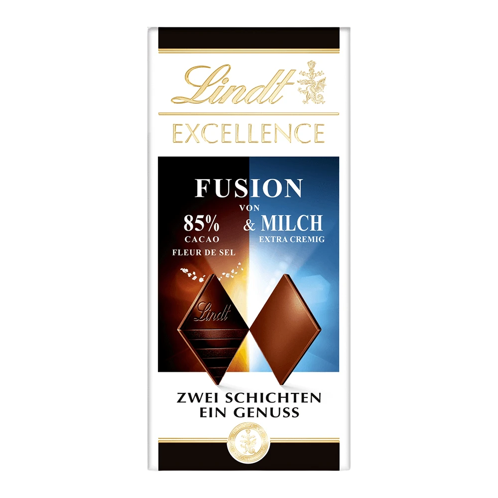 Lindt Excellence Fusion 85% Kakao Fleur de Sel & Milch | mit Meersalz 100g