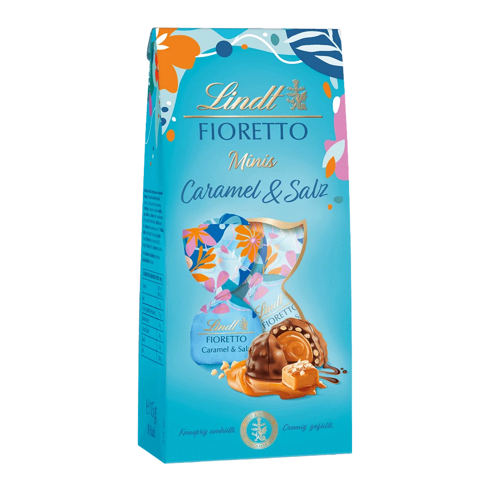 Lindt FIORETTO Minis Beutel Caramel & Salz, 115g