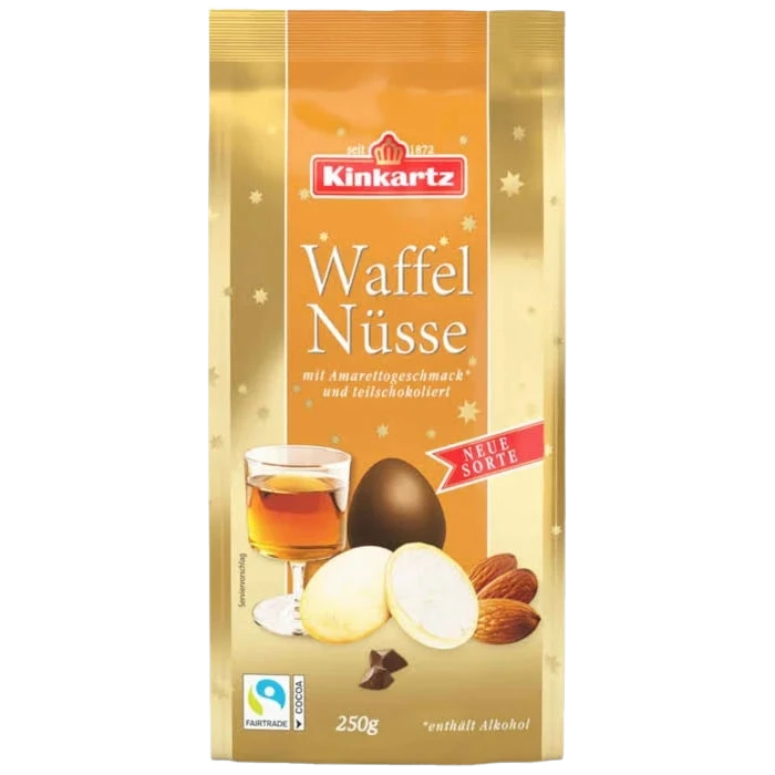 Kinkartz Waffelnüsse Amaretto Vollmilch 250g