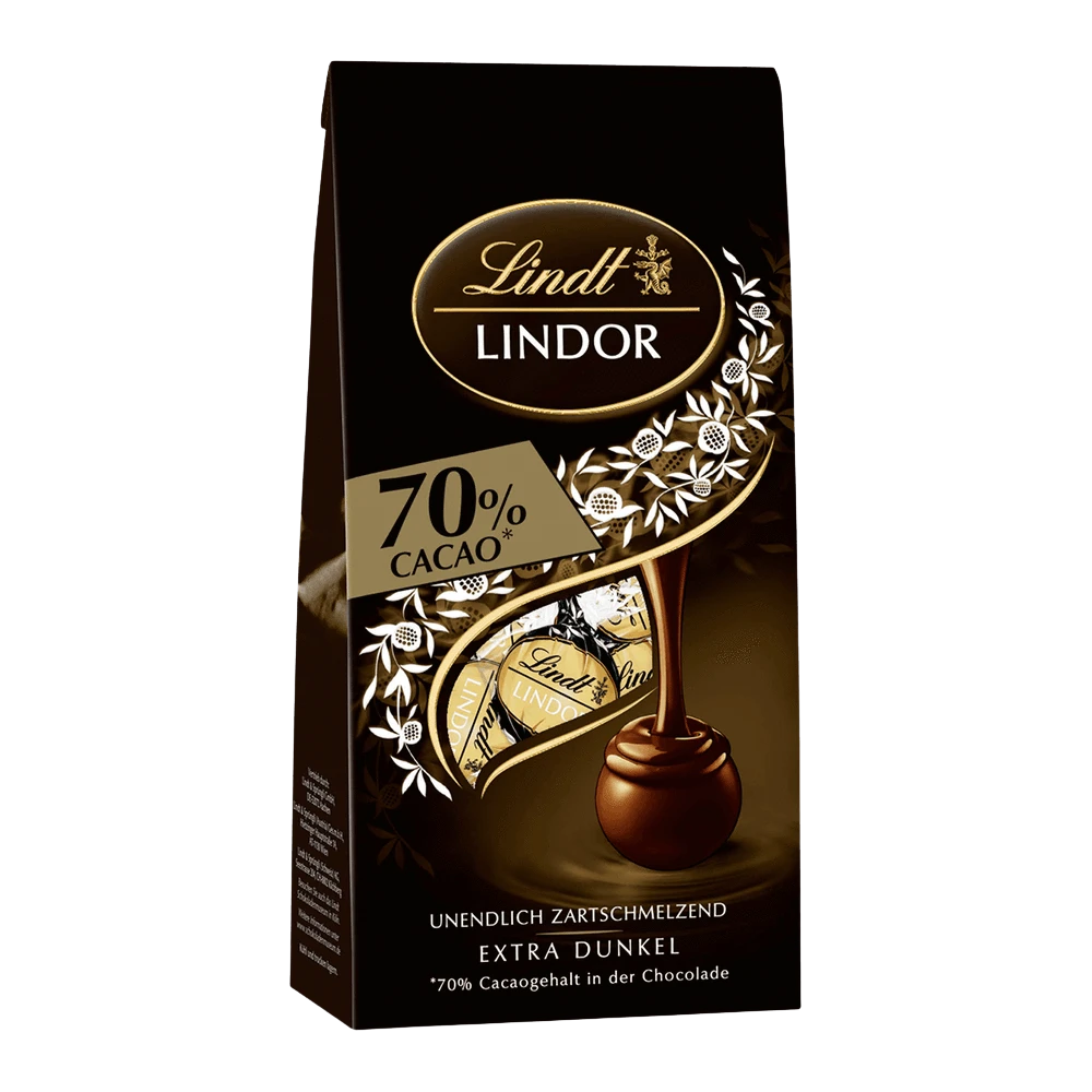 Lindt LINDOR Kugel Beutel Extra Dark 70% 99g