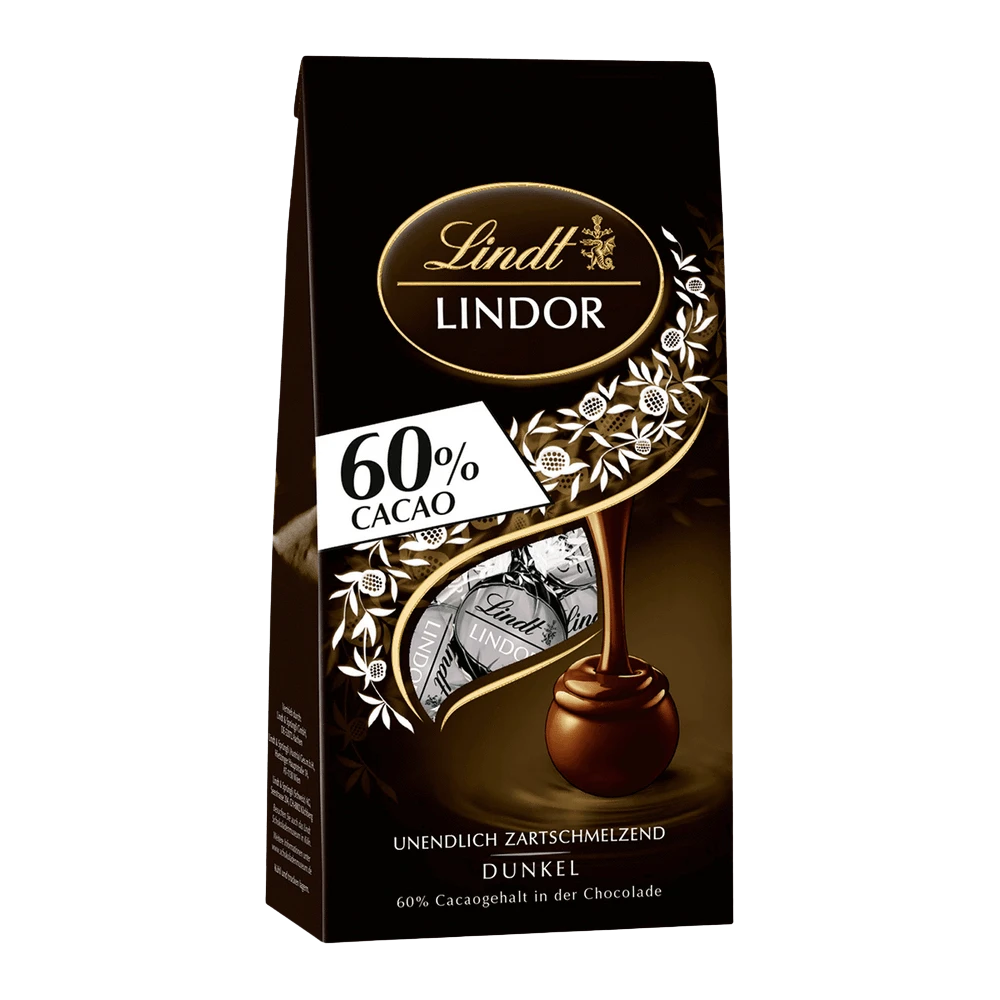 Lindt LINDOR Kugel Beutel Dark 60% 99g