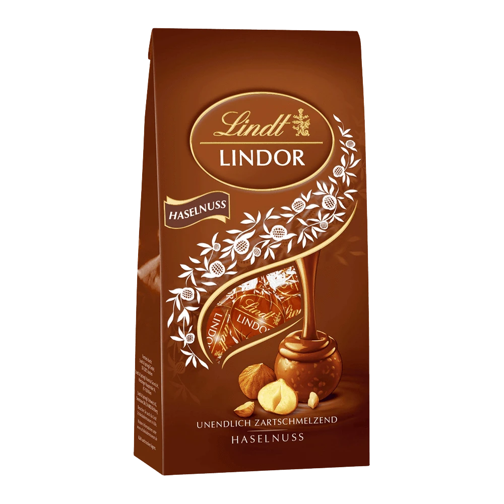 Lindt LINDOR Kugel Beutel Haselnuss 100g