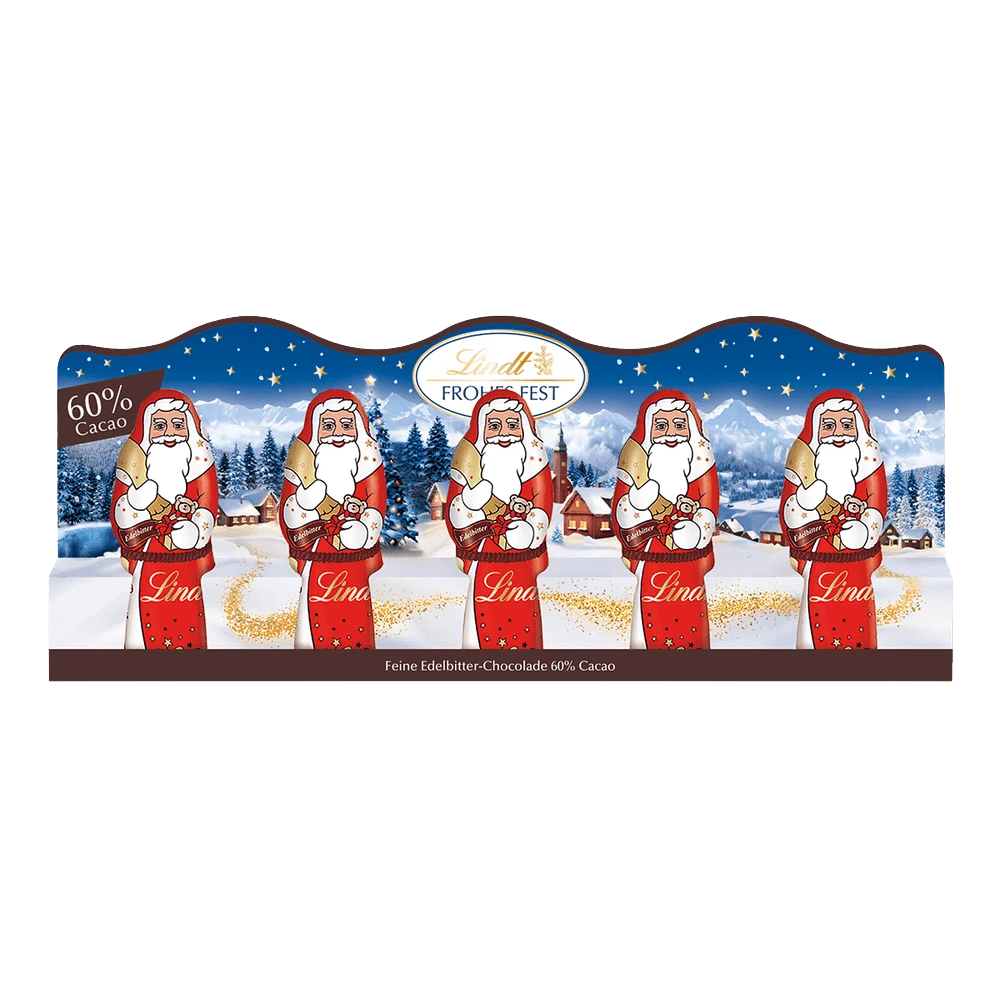 Lindt Mini-Weihnachtsmänner Edelbitter 50g