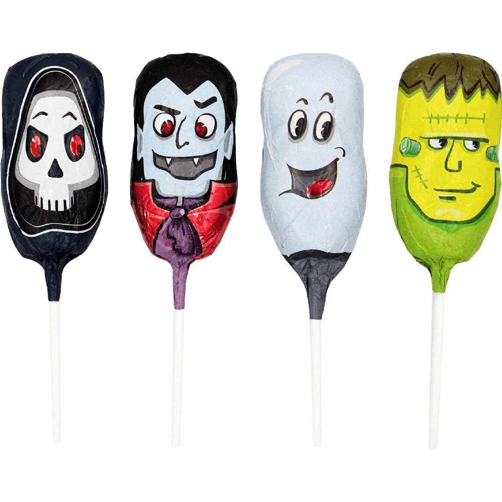 Storz Halloween Lolly Vollmilchschokolade – 50 Stück, 750 g