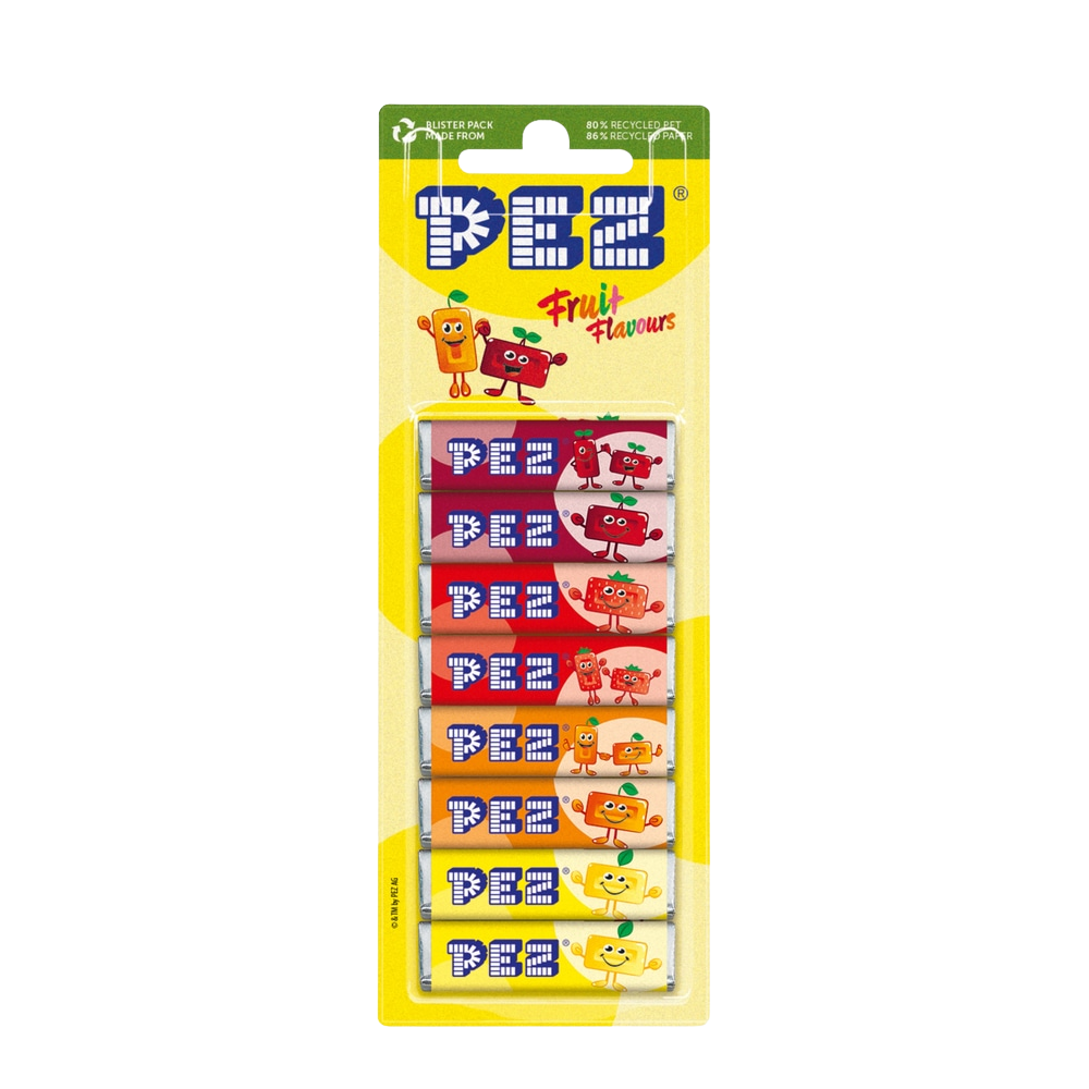 PEZ Nachfüllungen Fruchtmix 8 Rollen 68 g