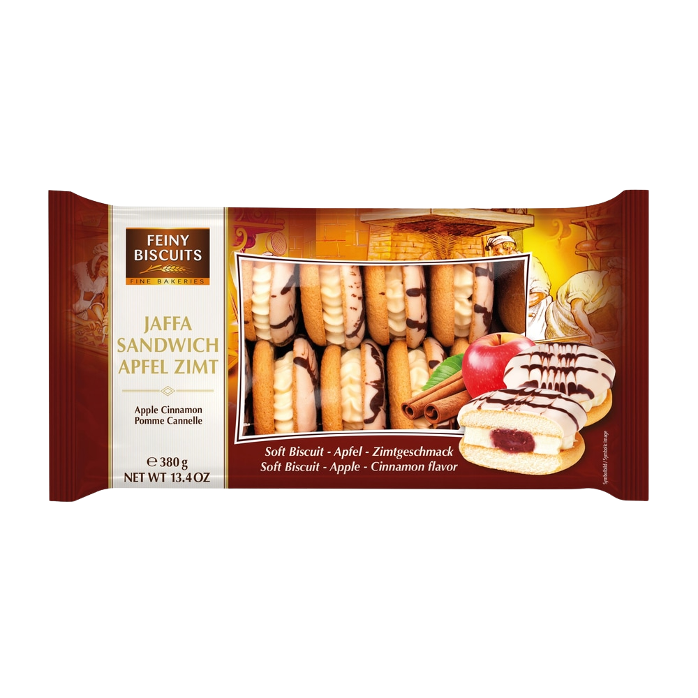 Feiny Biscuits Jaffa Sandwich Apfel-Zimt 380 g