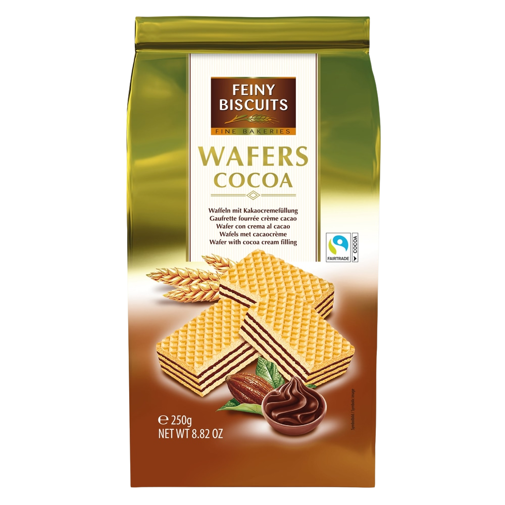 Feiny Biscuits Waffeln mit Kakaocremefüllung 250 g – Beutel