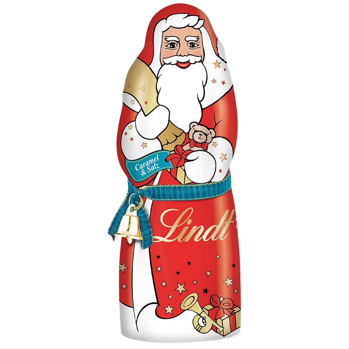 Lindt Weihnachtsmann Caramel & Salz 125 g – Originalverpackung