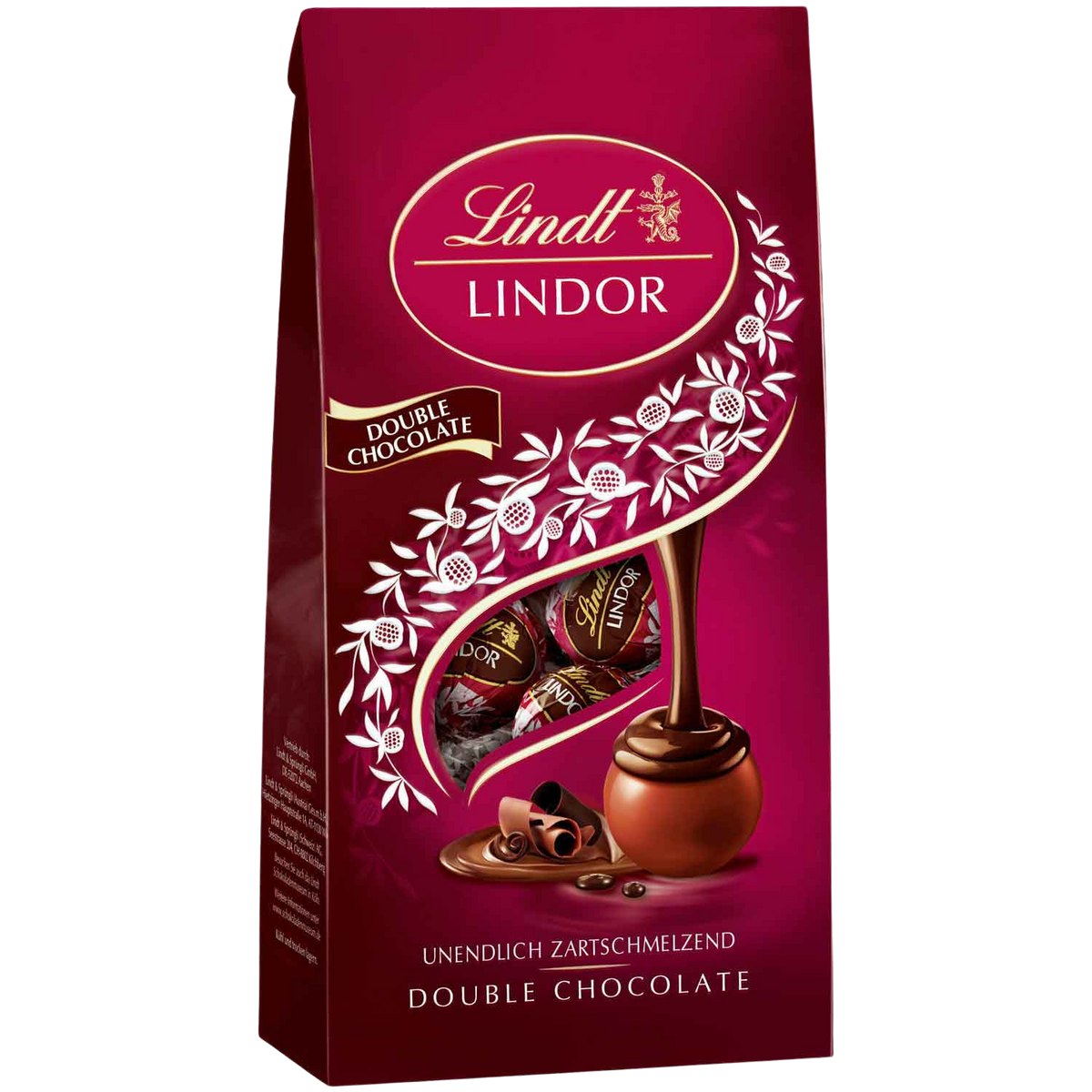 Lindt LINDOR Kugeln Vollmilch Double Chocolate, 100 g – Originalverpackung