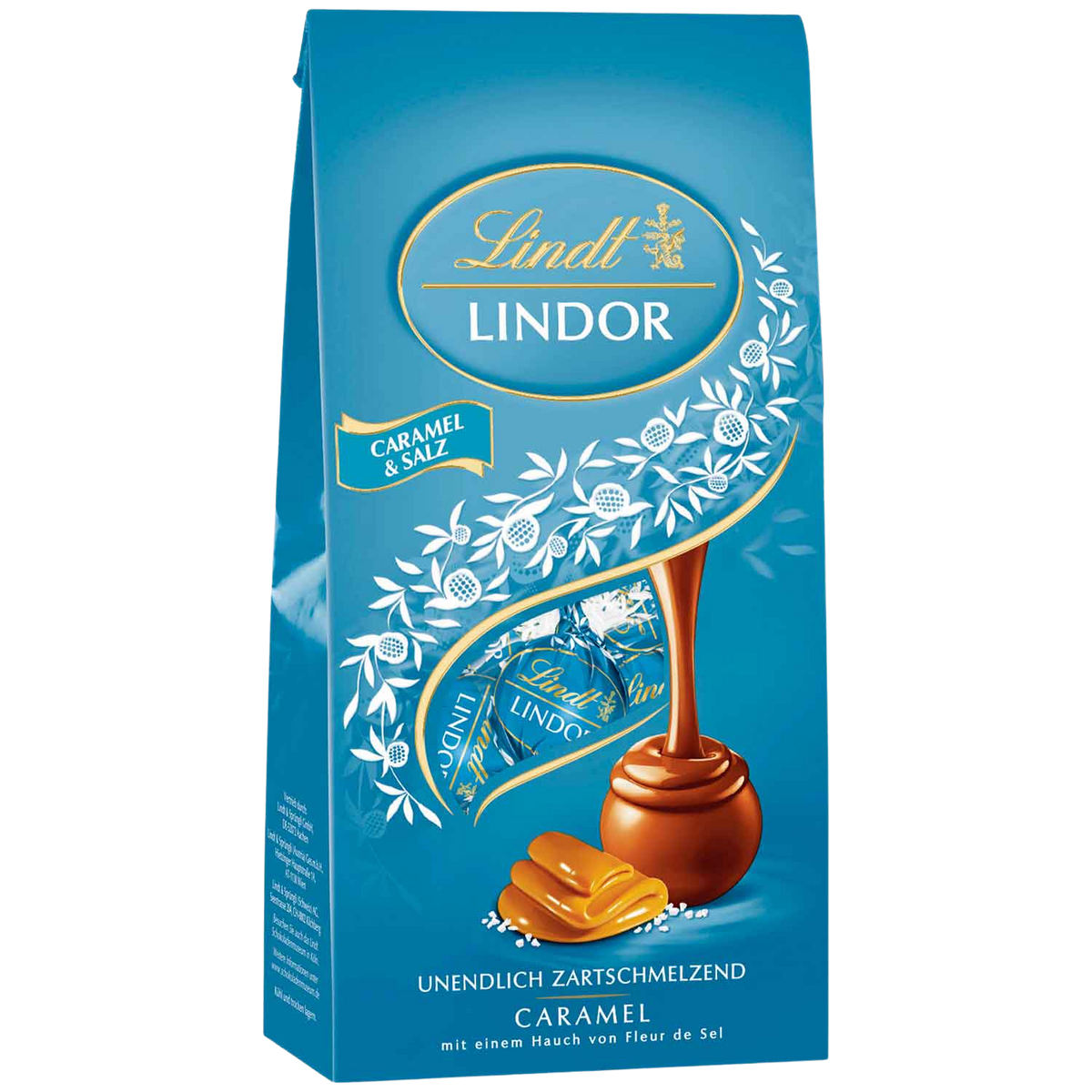 Lindt LINDOR Kugeln Vollmilch Caramel & Salz, 100 g – Originalverpackung