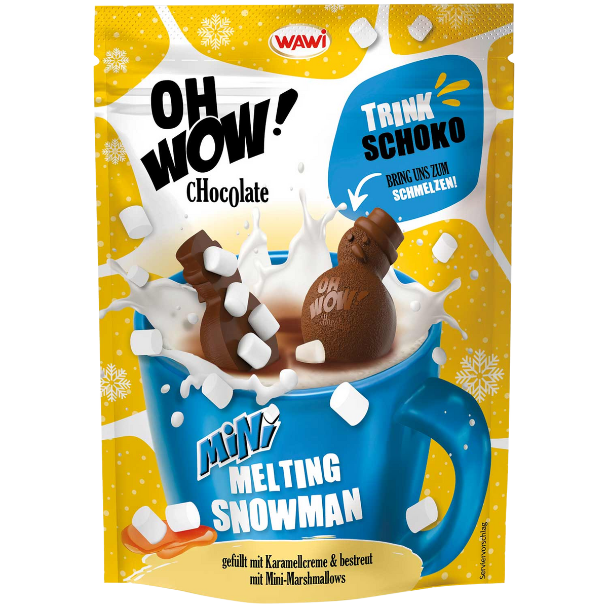 WAWI OH WOW! Mini Melting Snowman Karamellcreme 120 g