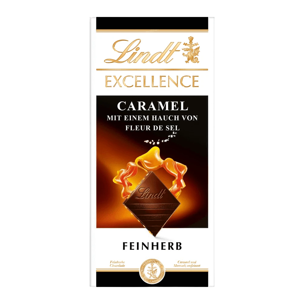 Lindt Excellence Caramel Fleur de Sel feinherbe Schokolade 100g