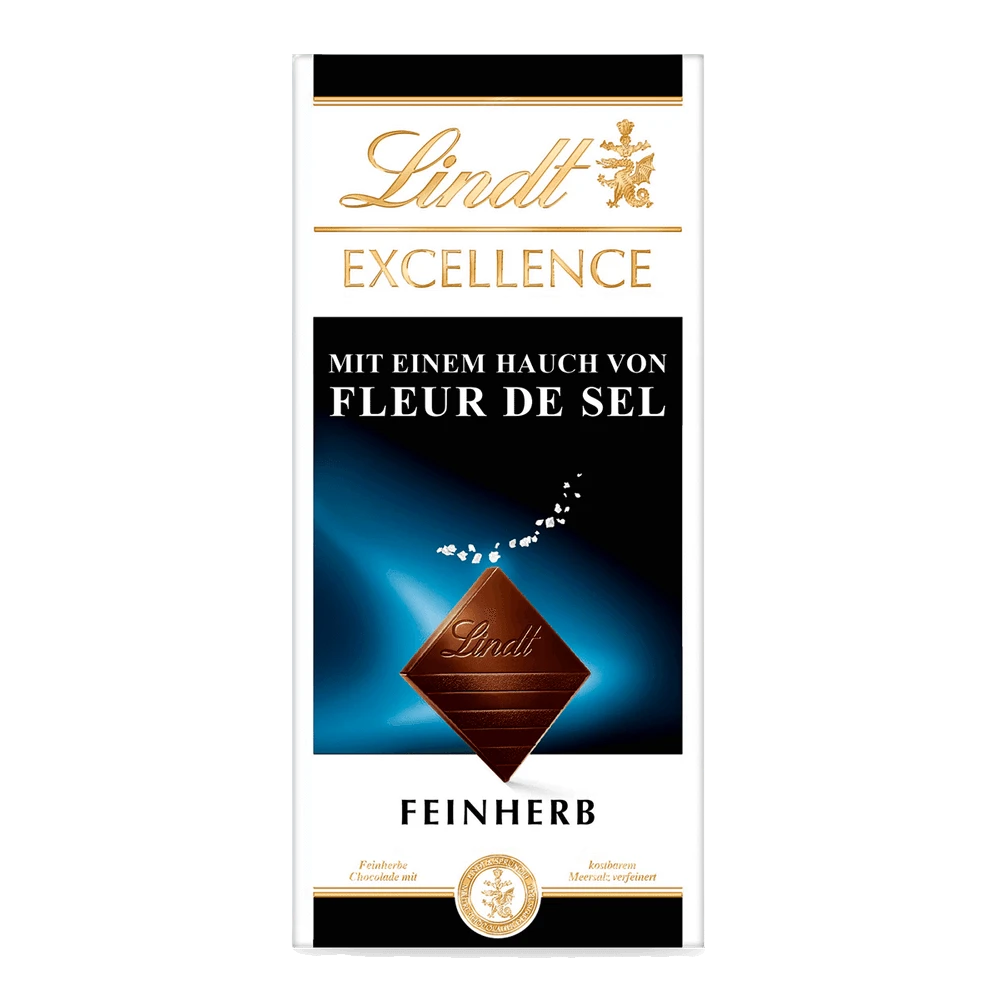 Lindt Excellence Fleur de Sel, Meersalz, Schokolade, 100g