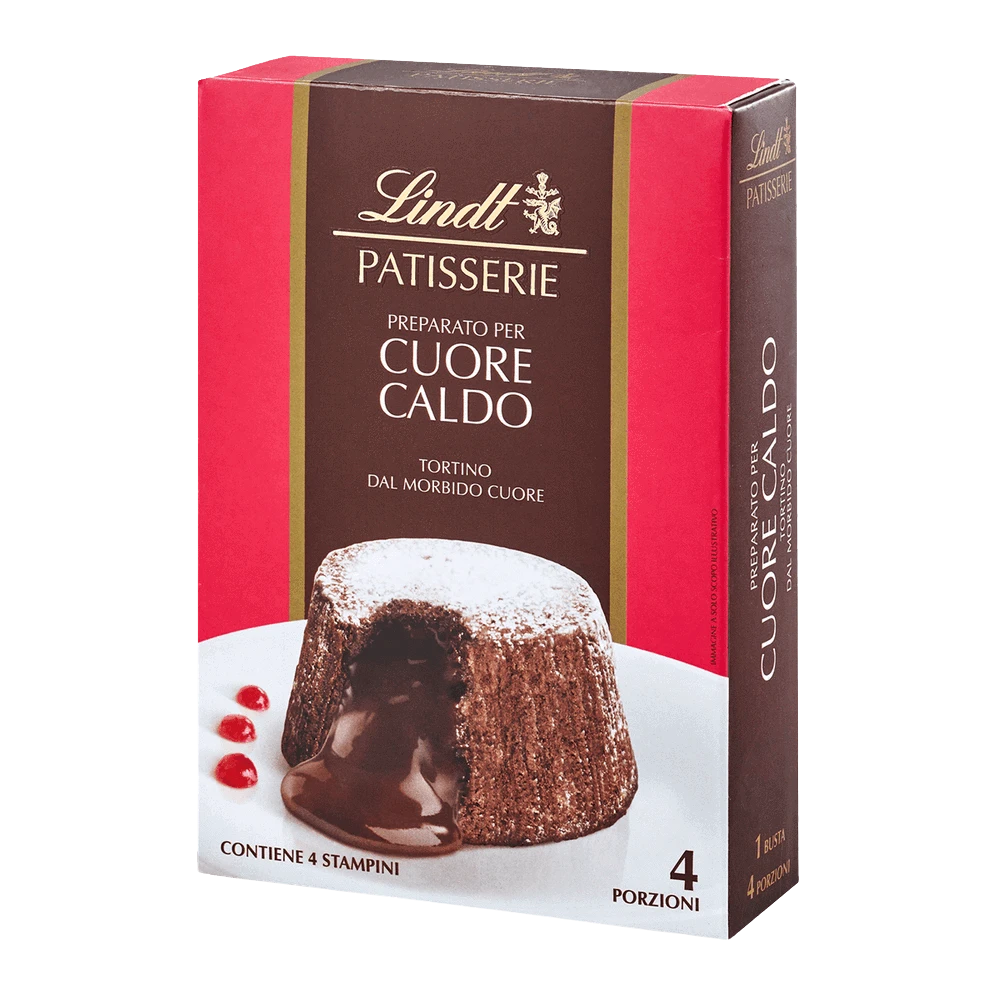 Lindt Kuchenmischung Lava Cake Patisserie Cuore Caldo 240g