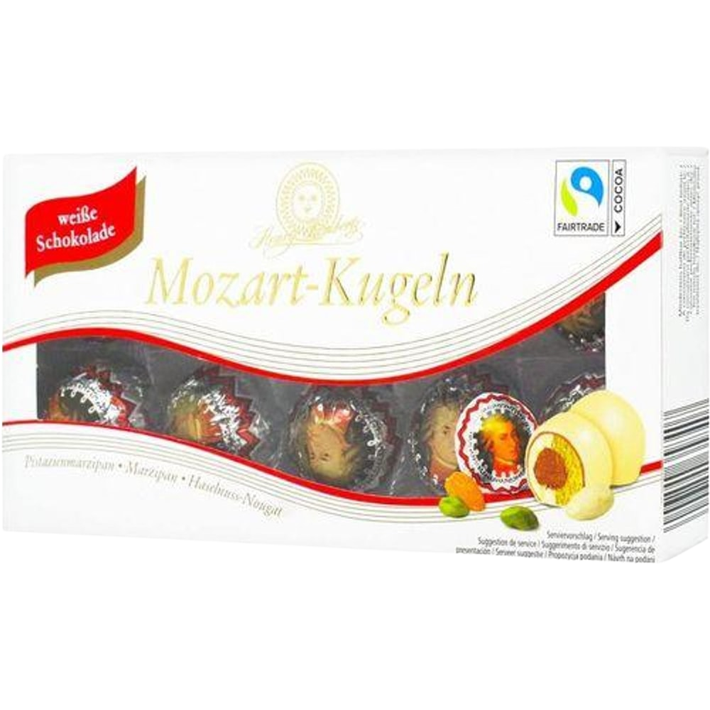 Henry Lambertz Mozart Kugeln Weisse Schokolade 200g
