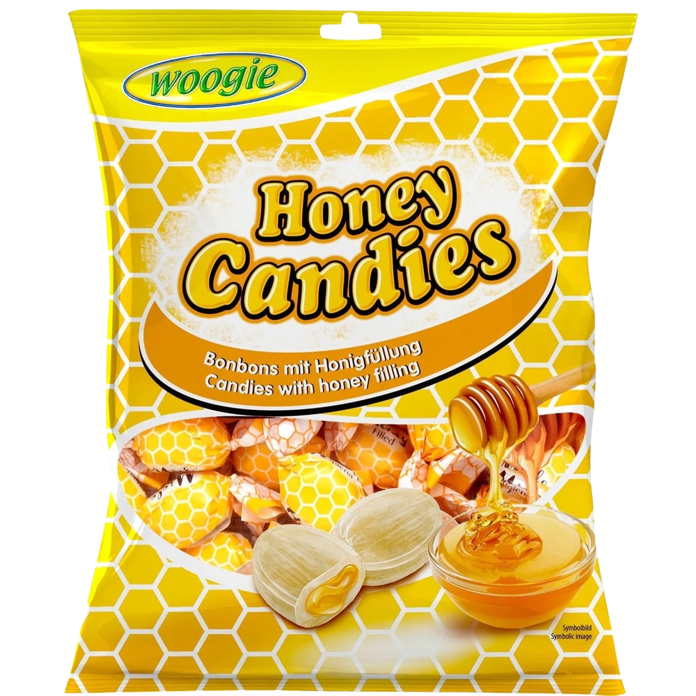 Woogie Honey Candies Honig Bonbons mit Honigfüllung 150g