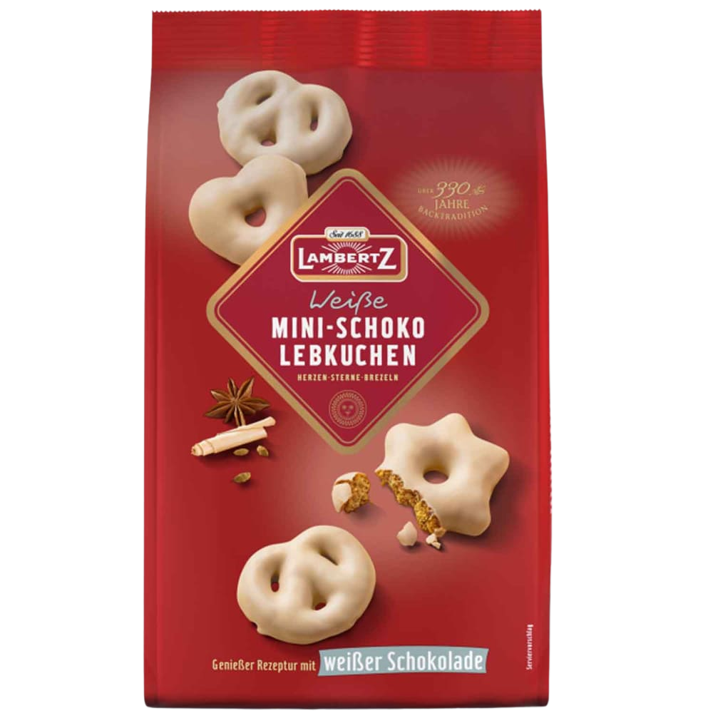 Lambertz Mini-Schoko-Lebkuchen Weiße Schokolade 300 g