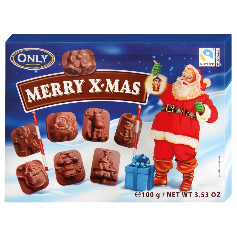 ONLY Merry X-mas Milchschokolade-Figuren 100 g