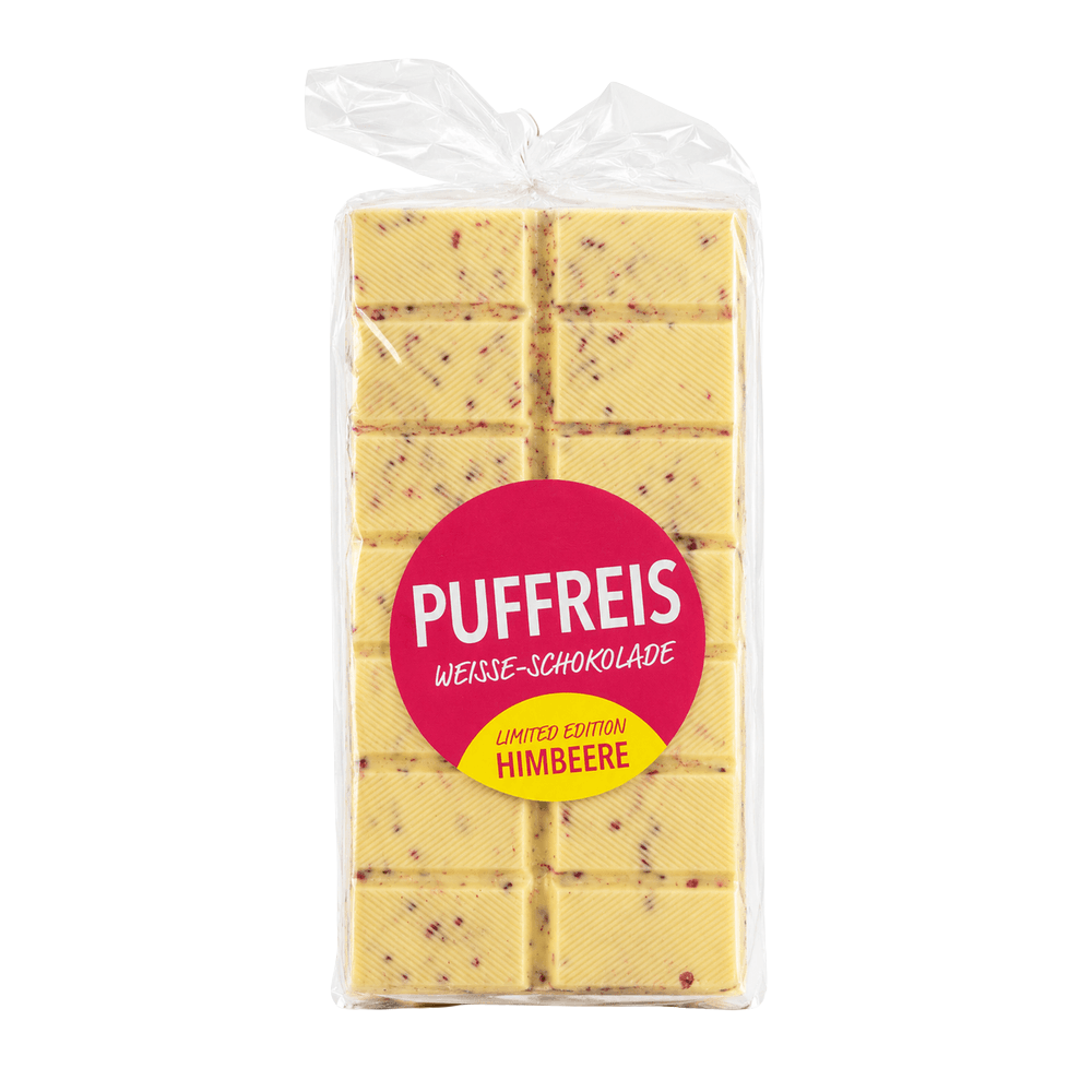 WAWI Puffreis Weiß Himbeere Knusperschokolade Bruch 500g