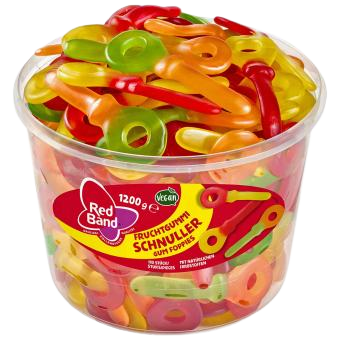 Red Band Fruchtgummi Schnuller 100 Stück 1,2kg