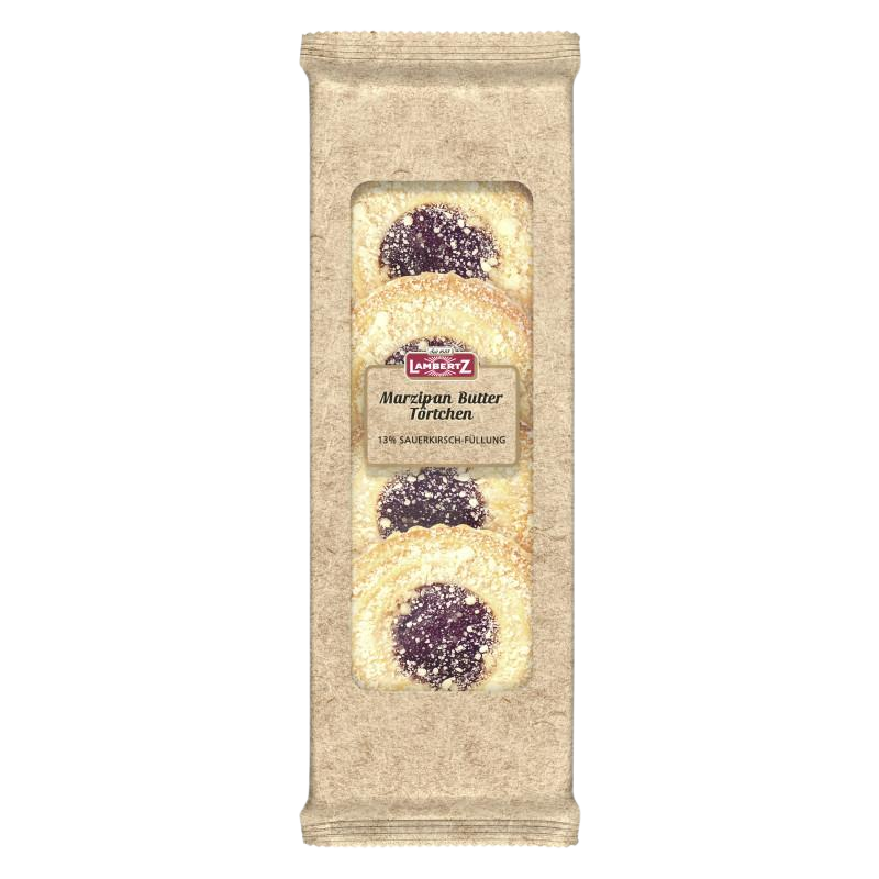 Lambertz Marzipan-Butter-Törtchen Kirsch 250g