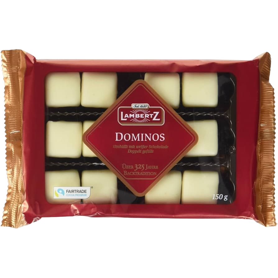 Lambertz Dominos Weiße Schokolade 150g