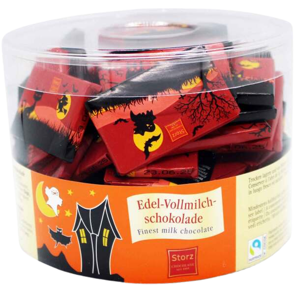 Storz Halloween Täfelchen Vollmilchschokolade – 60 Stück, 450 g