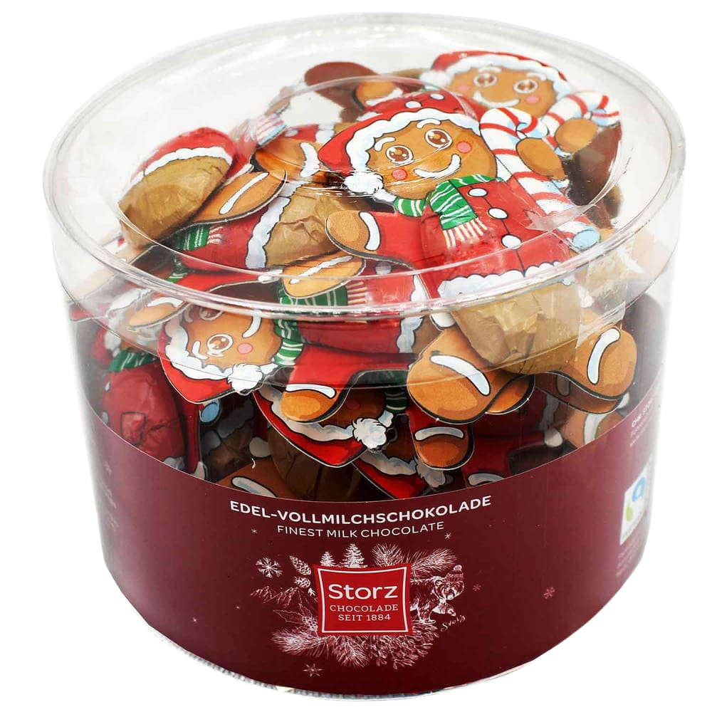 Storz Lebkuchenmännchen Edelvollmilchschokolade – 35 Stück, 218,75 g