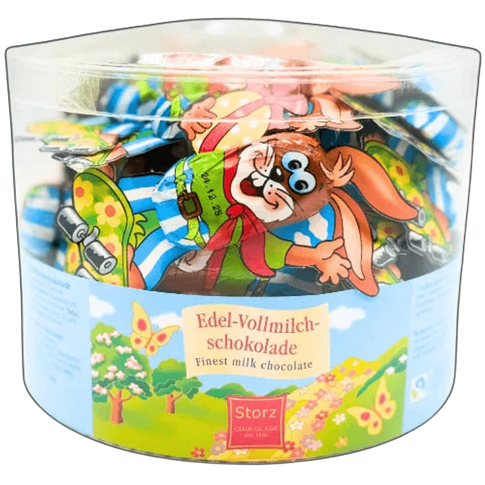 Storz Skaterhase Vollmilch Schokolade 50x 10g, 500g