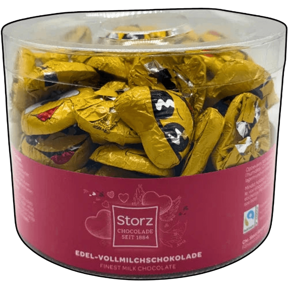 Storz Fun Herz Vollmilch Schokolade 100x 5g, 500 g