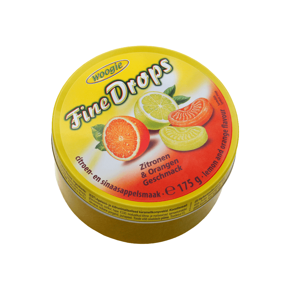 Woogie Bonbons mit Zitronen- und Orangengeschmack 175g