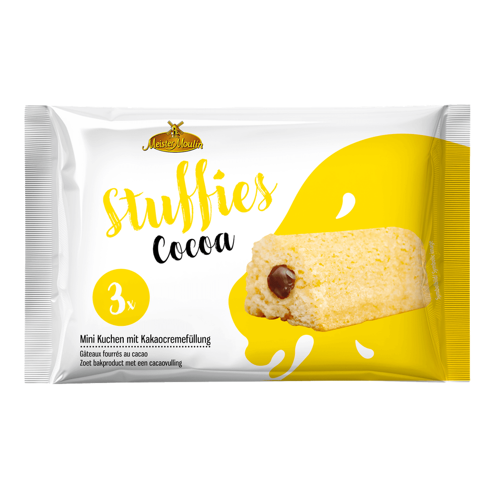 Meister Moulin Stuffies Mini Kuchen mit Kakaocreme 3x45g