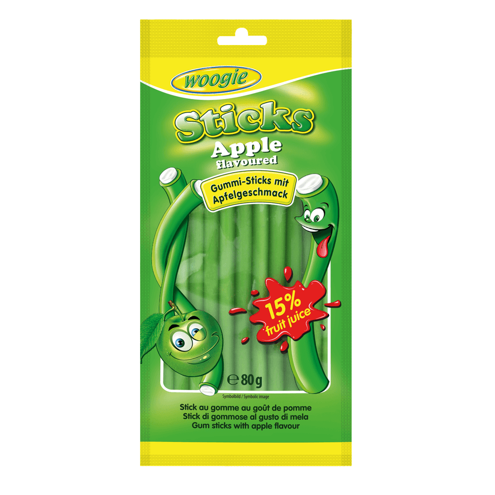 Woogie Apple Sticks mit Füllung 2x 80g
