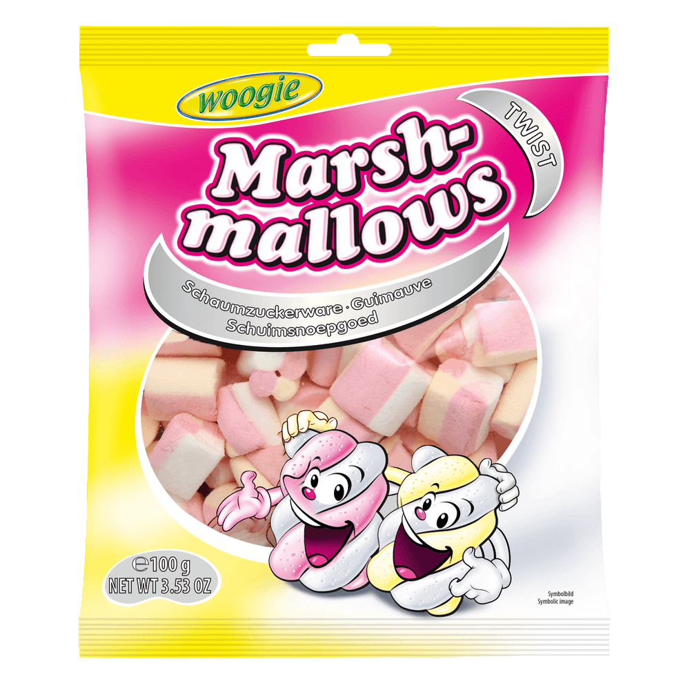 Woogie Marshmallows Twist 100g