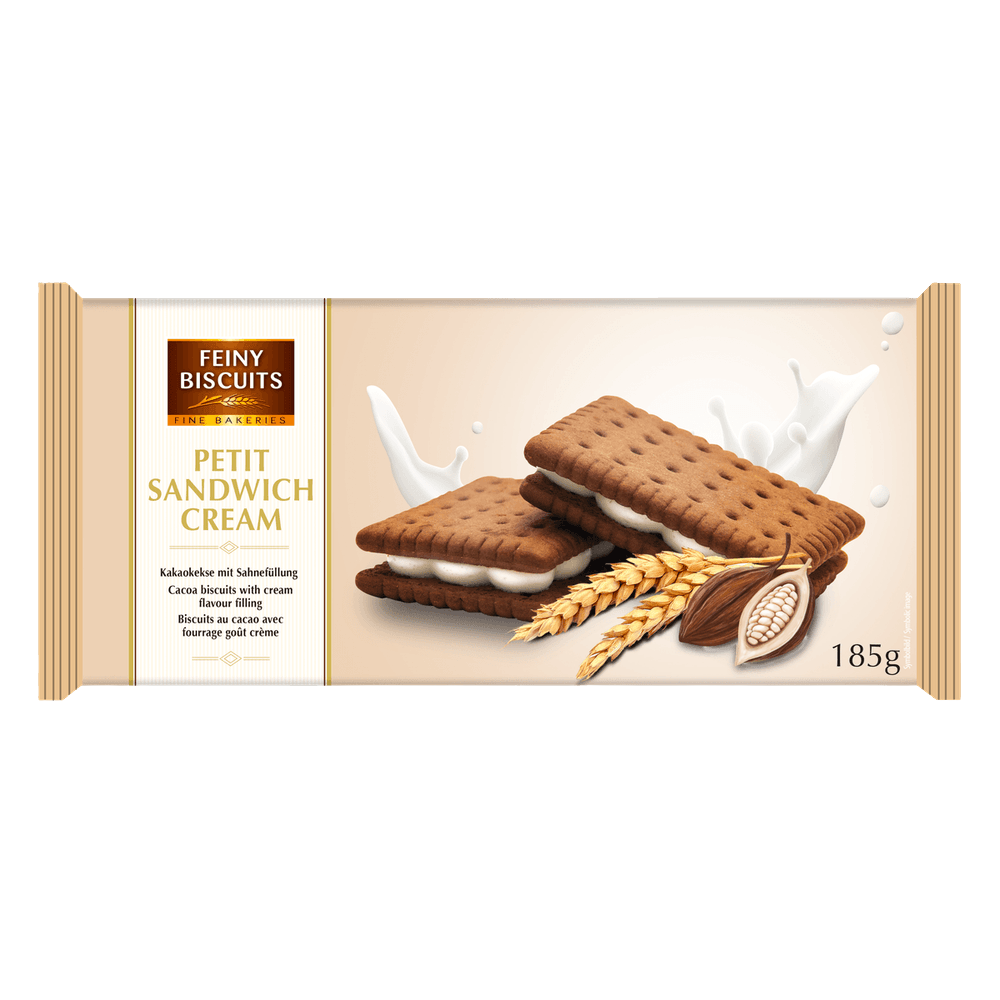 Feiny Biscuits Sandwich Kekse Kakao mit Cremefüllung 185g