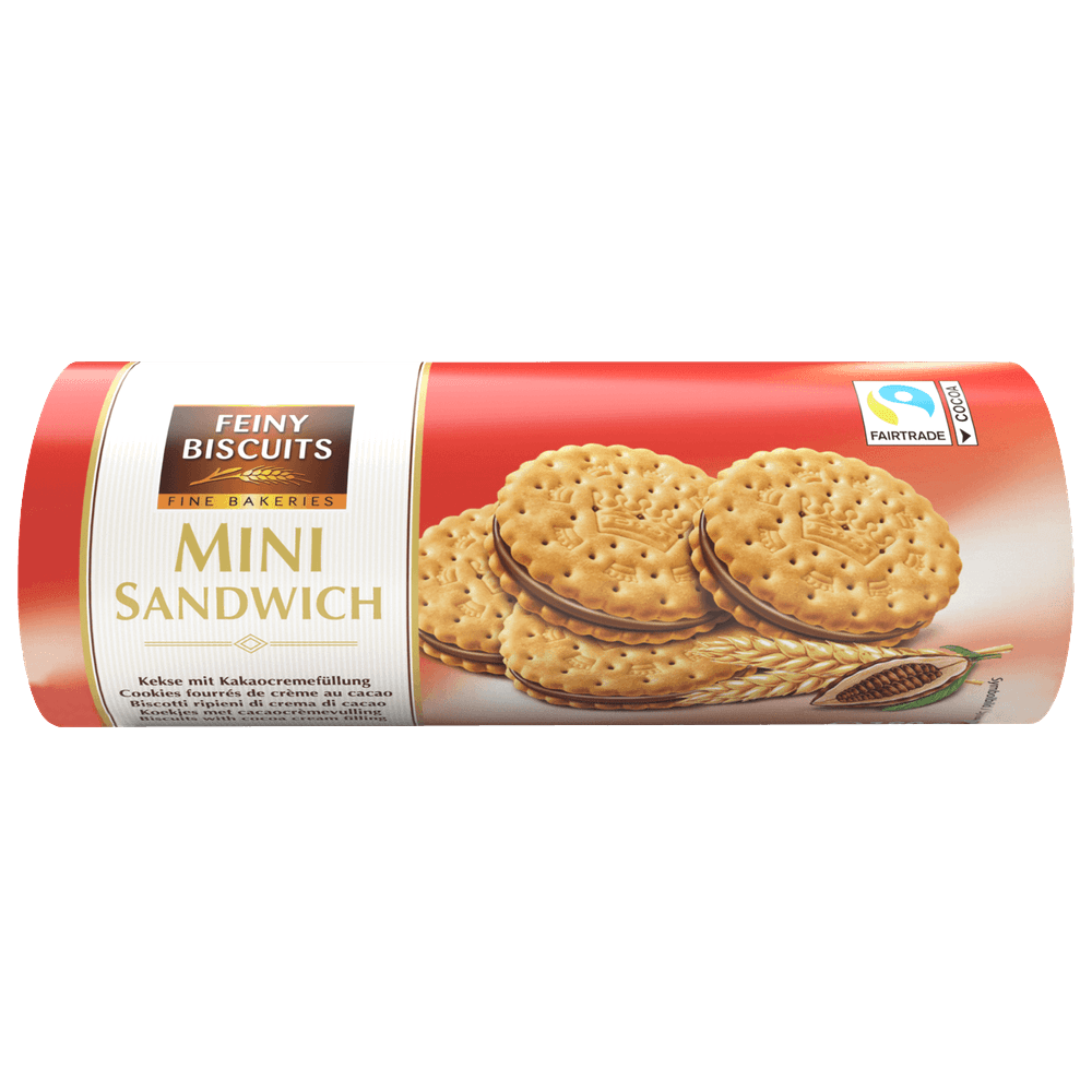 Feiny Biscuits Mini Sandwich Kekse mit Kakaocremefüllung 180g