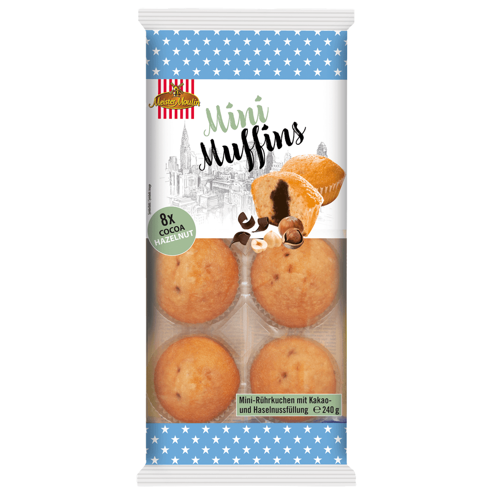Meister Moulin Mini Muffins Cocoa & Hazelnut 8er 240g