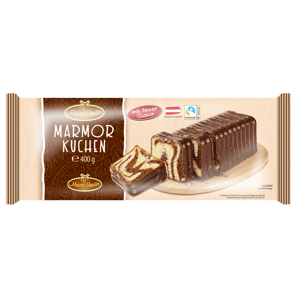 Meister Moulin Marmorkuchen mit feiner Glasur 400g