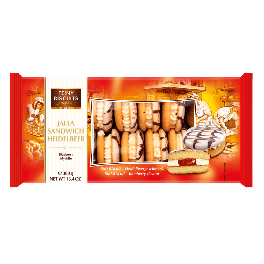 Feiny Biscuits Jaffa Sandwich Sahne-Heidelbeere 380g