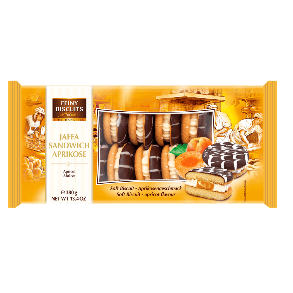 Feiny Biscuits Jaffa Sandwich Sahne-Aprikose 380g